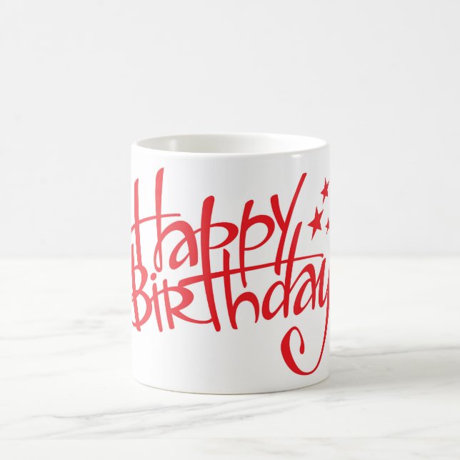 Happy Birthday Coffee Mug (Center)