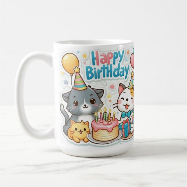 Happy Birthday   Collection  Design Coffee Mug (Left)