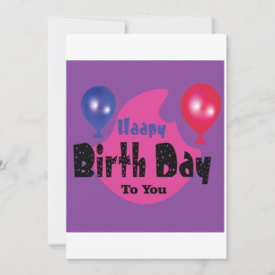 Happy Birthday – Colorful Celebration Party Design Thank You Card