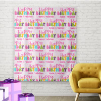 Happy Birthday Colourful Candles Personalised