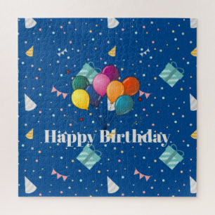 Happy Birthday colourful celebration Jigsaw Puzzle