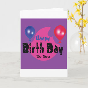 Happy Birthday – Colourful Celebration Party Desig Card