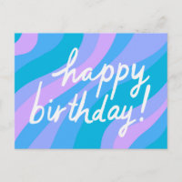 HAPPY BIRTHDAY Colourful Cool & Fun Stripes