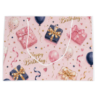Happy Birthday – Colourful Large Gift Bag