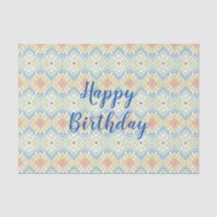 Happy Birthday Colourful Modern Tissue Paper