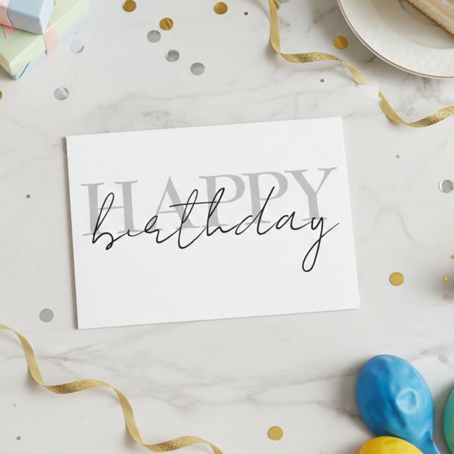  Happy Birthday Colourful Simple  Card (Creator Uploaded)