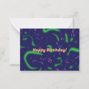 Happy Birthday Confetti  Card