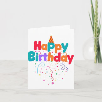 Happy Birthday Confetti Invitation