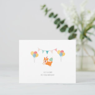 HAPPY BIRTHDAY CORGI CARD