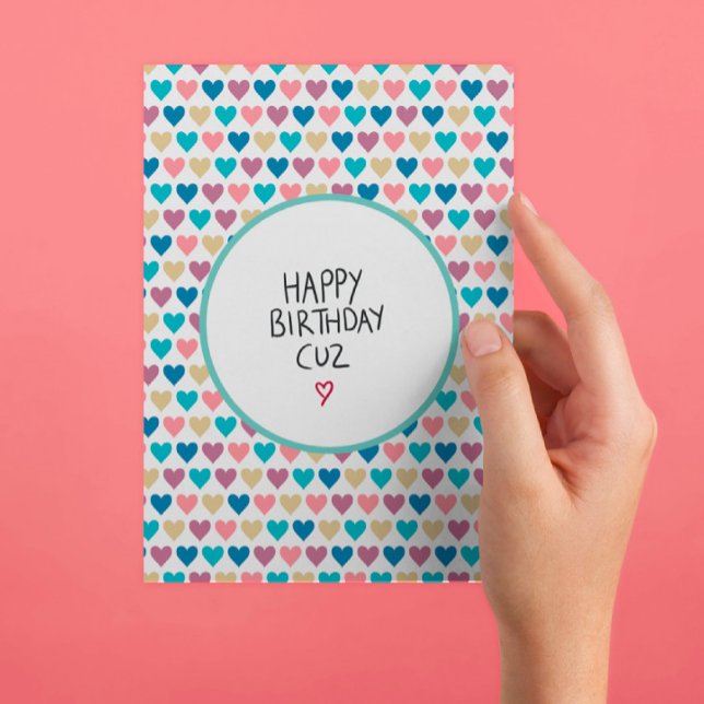 Happy Birthday Cousin Postcard (Creator Uploaded)