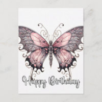 Happy Birthday Creative Butterfly Design