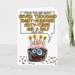 Happy Birthday Cupcake - 21 years old Card