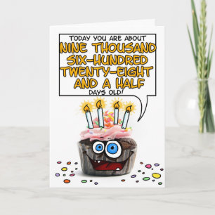 Happy Birthday Cupcake - 26 years old Card