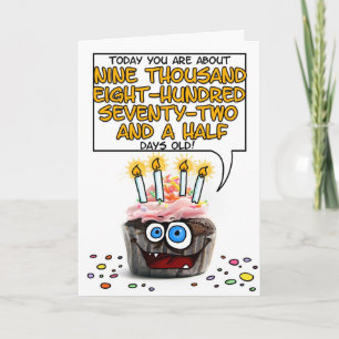 Happy Birthday Cupcake - 27 years old Card