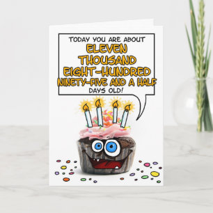 Happy Birthday Cupcake - 32 years old Card