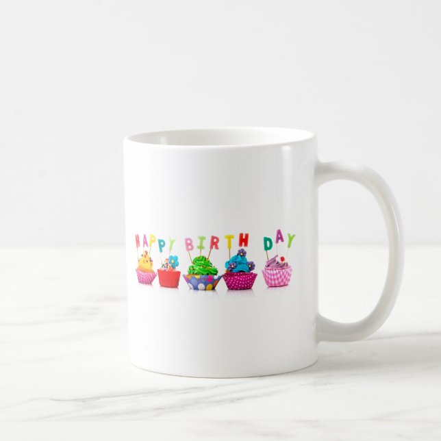 Happy Birthday Cupcakes - Mug (Right)