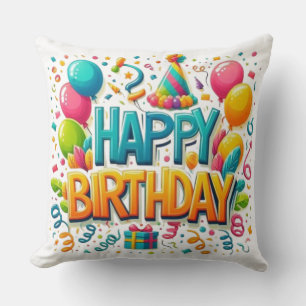 Happy Birthday  Cushion