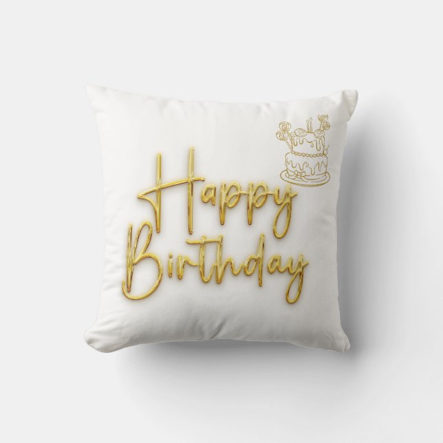 Happy Birthday Cushion (Front)