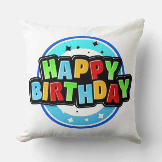 Happy Birthday  Cushion (Front)