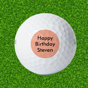 Happy Birthday Custom Name Golf Balls