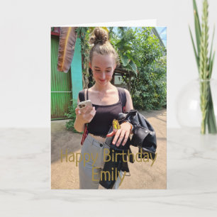 Happy Birthday Custom Photo Card