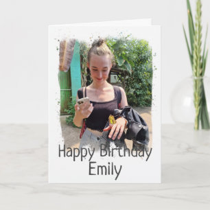 Happy Birthday Custom Photo Card