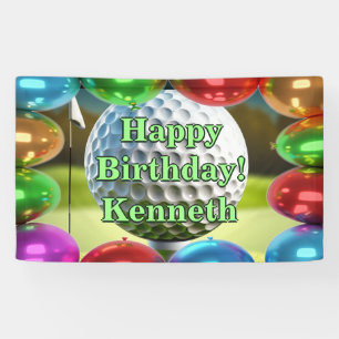 Happy Birthday custom Vinyl Banner, 3' x 5' Banner