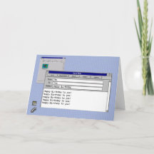 Happy Birthday Custom Windows 95 Computer Theme 