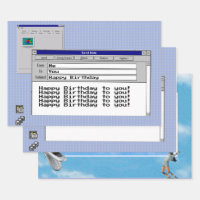Happy Birthday Custom Windows 95 Computer Theme   