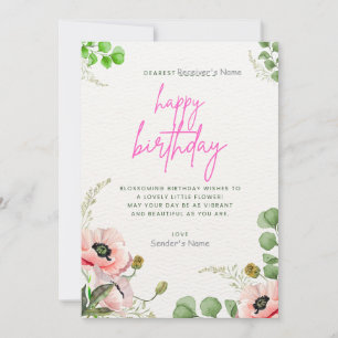 Happy Birthday Customisable Digital Greeting Card