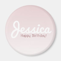 Happy Birthday, Customisable Name | Rose Ombre