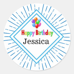 Happy Birthday Customisable Sticker Sheet