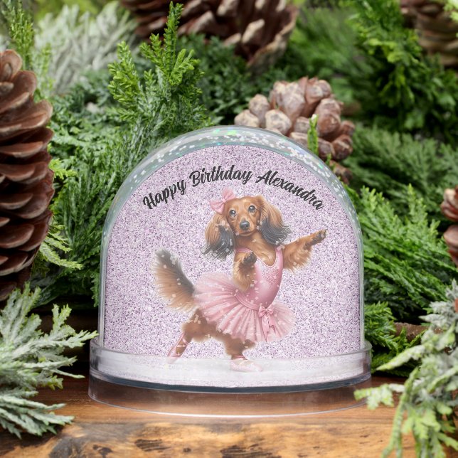 Happy Birthday Customised Child's Snow Globe (Winter)