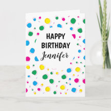 Happy Birthday Customize Greeting Card