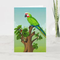 Happy Birthday | Cute AI Generated Macaw Parrot