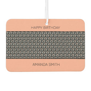 Happy Birthday, Cute Ethnic African Pattern Car Air Freshener