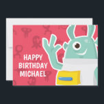 Happy Birthday | Cute Scary Monster Card<br><div class="desc">Happy Birthday | Cute Scary Monster</div>