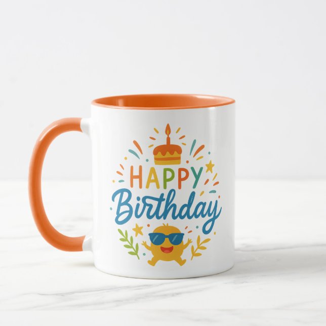 Happy Birthday | Cute Sunshine Combo Mug (Left)