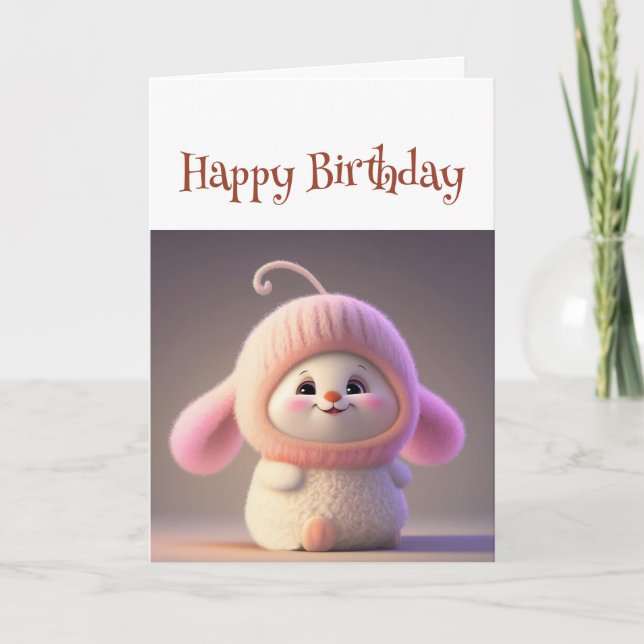  Happy Birthday Cutest Little Munchkin Ever Fun Card (Front)