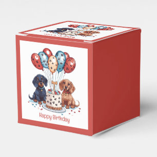 Happy Birthday Dachshund Dogs Favour Box