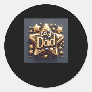 Happy Birthday Dad1  Classic Round Sticker