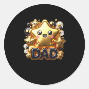 Happy Birthday Dad5  Classic Round Sticker