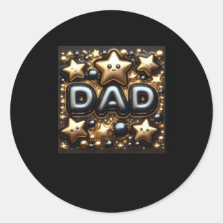 Happy Birthday Dad6  Classic Round Sticker