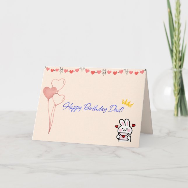 Happy Birthday Dad Card (Front)