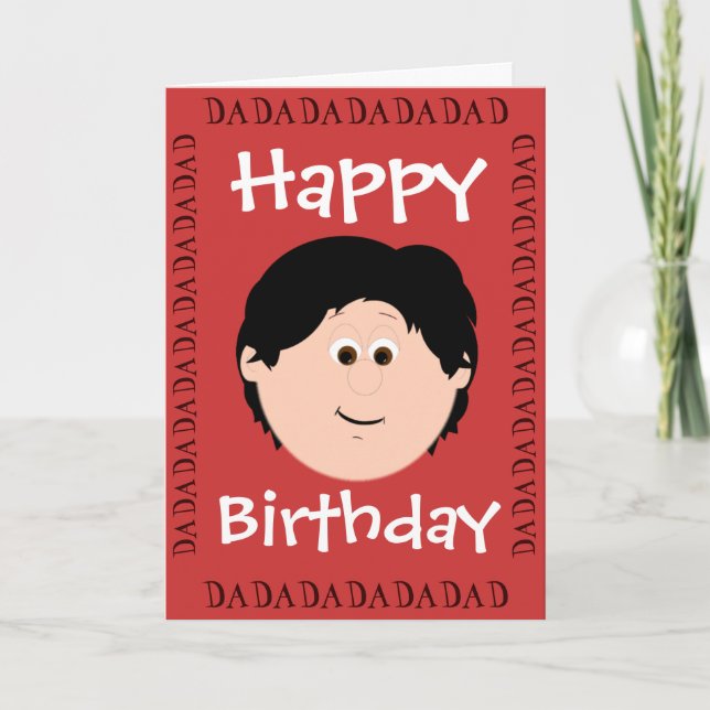 Happy Birthday Dad (Daughter) Card (Front)