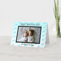 Happy Birthday Dad Fish and Footballs Photo Card