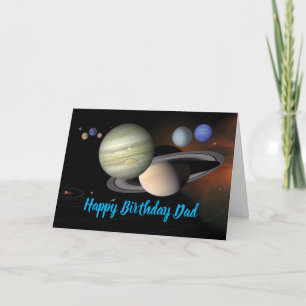Happy Birthday Dad Folded Greeting Card
