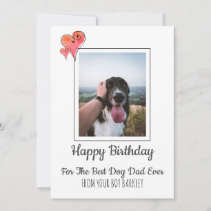 Happy Birthday Dad From Dog Holiday Card