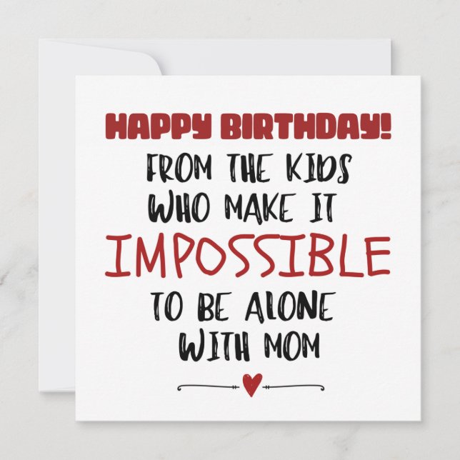 Happy Birthday Dad from Kids Card (Front)