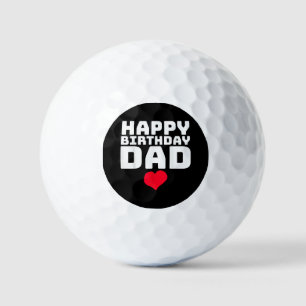 Happy Birthday Dad Golf Balls